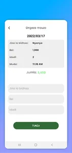 Mauzo matumizi screenshot 5