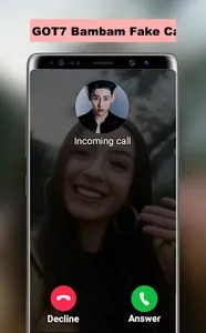BamBam Fake Call screenshot 1