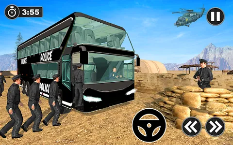 Police Bus Simulator Bus Game screenshot 2