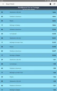 MyBus Winnipeg -Live Bus Times screenshot 11