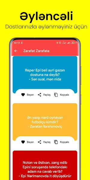 Soyuq Zarafatlar screenshot 2
