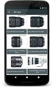Lens List: Canon Reviews and R screenshot 2