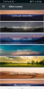 Lens List : Nikon Specificatio screenshot 0