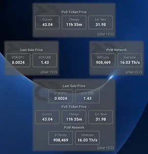 Decred Widgets screenshot 0