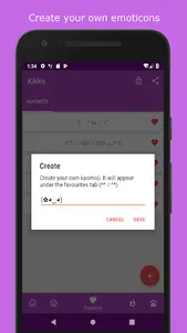 Kikko - Japanese Emoticons Kao screenshot 1