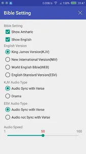 Amharic English Audio Bible screenshot 3