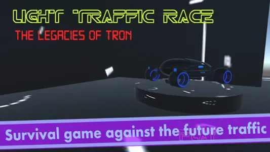 Light Traffic Race: Tron Race screenshot 0