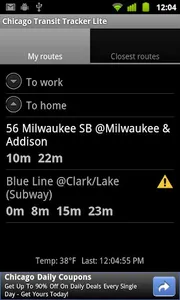 Chicago Transit Tracker Lite screenshot 0