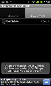 Chicago Transit Tracker Lite screenshot 2