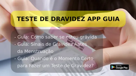 Teste de gravidez app guia screenshot 3
