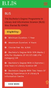 B.LIS from IGNOU screenshot 1