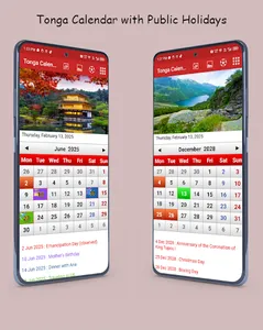 Tonga Calendar 2026 screenshot 1