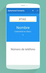 Agenda de contactos temporales screenshot 4