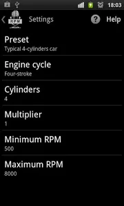 Acoustic Tachometer (RPM) screenshot 1