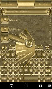 Gold Lucky Charm Go Keyboard t screenshot 1