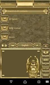 Gold Lucky Charm Go Keyboard t screenshot 2