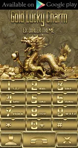 Gold Lucky Charm Go Keyboard t screenshot 3