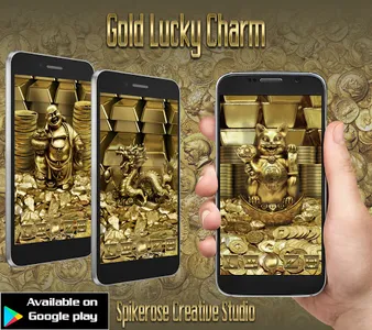 Gold Lucky Charm Go Keyboard t screenshot 5