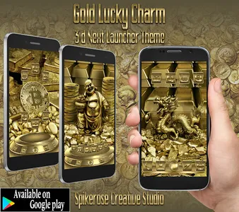 Gold Lucky Charm Go Keyboard t screenshot 6