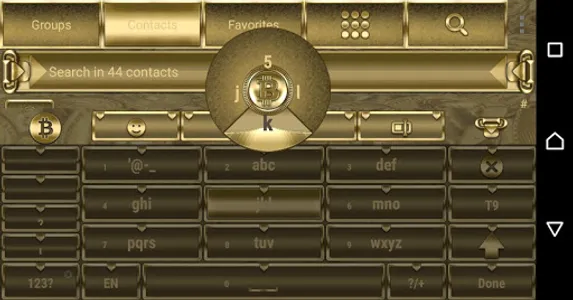 Gold Lucky Charm Go Keyboard t screenshot 8