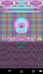 Tender Orchids Go Keyboard the screenshot 1