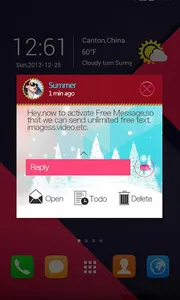 GO SMS CHRISTMAS THEME screenshot 4