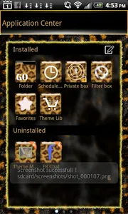 Gold Leopard Theme for GO SMS screenshot 4