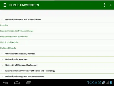 Ghana Universities screenshot 4