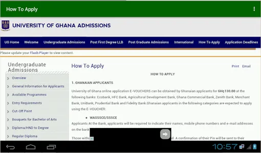 Ghana Universities screenshot 6