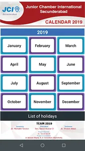 JCI Secunderabad Calendar 2019 screenshot 0