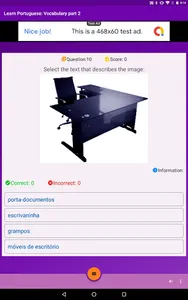 Learn portuguese: vocabulary a screenshot 14