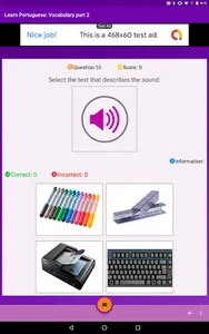 Learn portuguese: vocabulary a screenshot 15