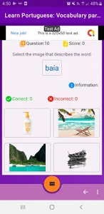Learn portuguese: vocabulary a screenshot 5