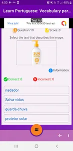Learn portuguese: vocabulary a screenshot 6