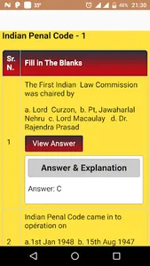 Indian Laws (MCQ) screenshot 4