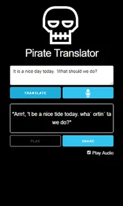 Pirate Translator: Talk like a screenshot 0