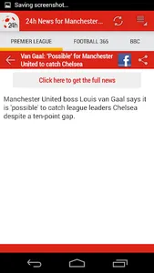 24h News for Man. United screenshot 2