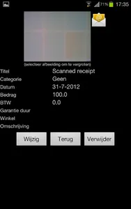 Receipt scanner screenshot 2