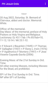 PH Jesuit Ordo screenshot 0