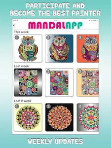 Coloring Book Game Mandalapp screenshot 4