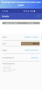 Poop Diary Tracker Lite screenshot 0