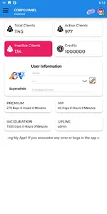CORPO VPN PANEL screenshot 1