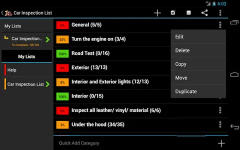 Car Inspection List FREE screenshot 0