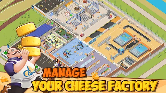 Idle Cheese Factory Tycoon screenshot 0