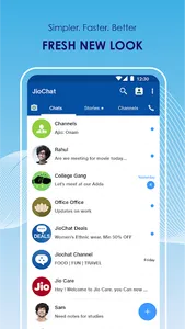 JioChat Messenger & Video Call screenshot 1