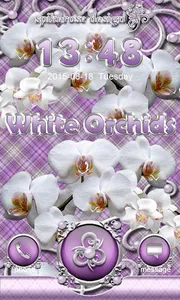 White Orchids Go Locker Theme screenshot 0