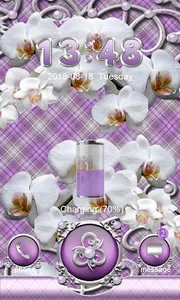 White Orchids Go Locker Theme screenshot 1