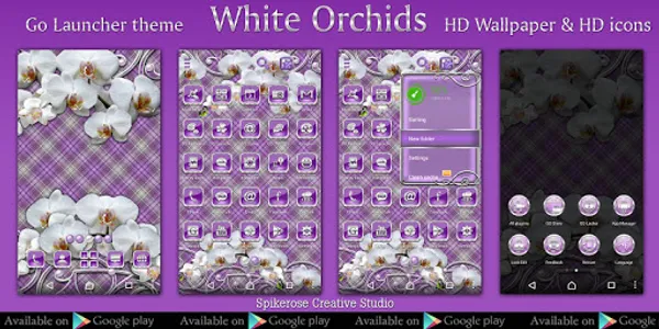 White Orchids Go Locker Theme screenshot 6