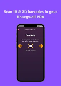 ScanApp QR: for Honeywell PDA  screenshot 1