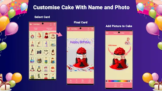 Birthday Cake Photo Card Maker screenshot 14